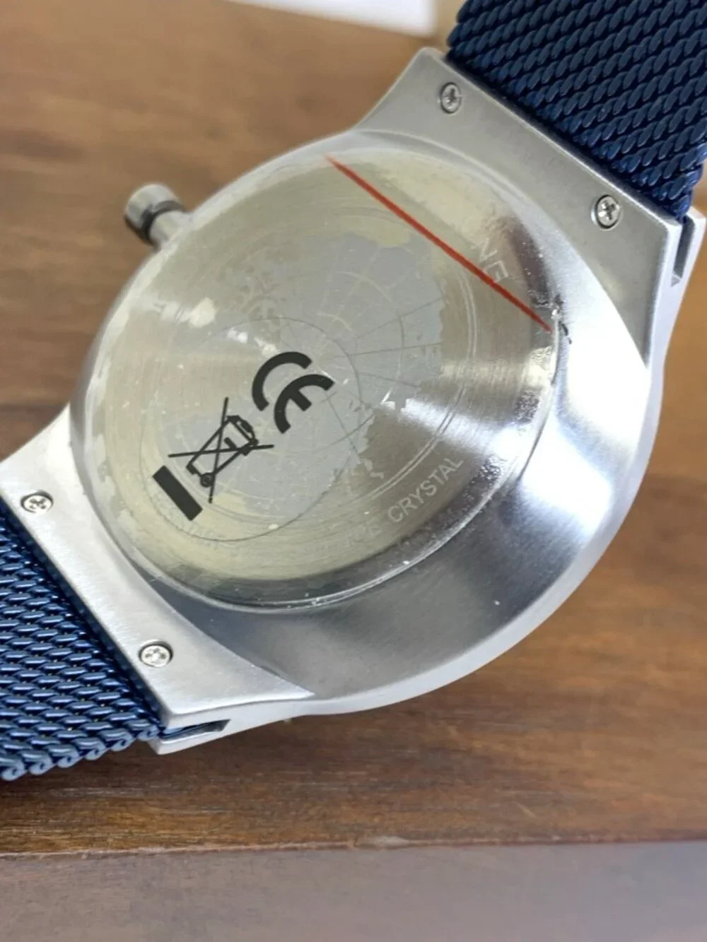 Bering Men's Watch 33441-307 Quartz Blue Dial Day Date Stainless Steel 41mm